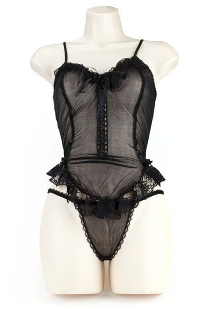BABYDOLL TWIST/LACE NEGRO