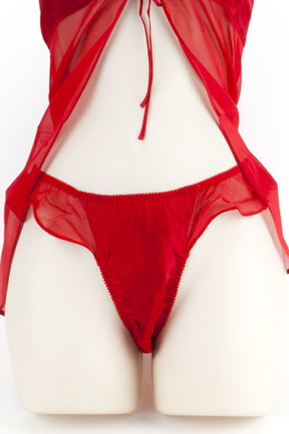 BABY DOLL THONG ROJO