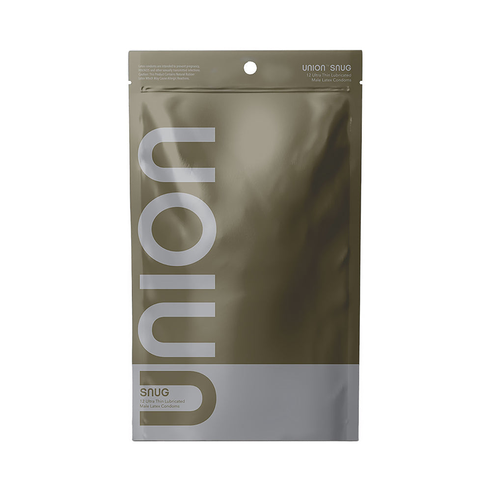 GLYDE CONDOMS - UNION SNUG LATEX CONDOMS 12-PACK
