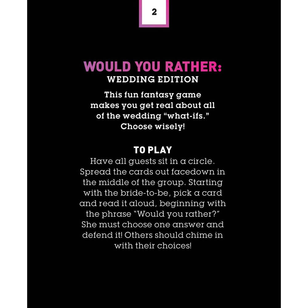 COSMO''S BACHELORETTE PARTY GAMES