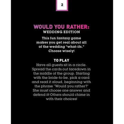 COSMO''S BACHELORETTE PARTY GAMES