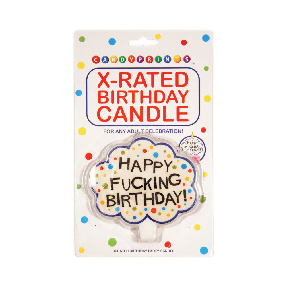 HAPPY FUCKING BIRTHDAY! X-RATED CANDLE