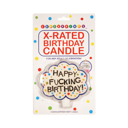 HAPPY FUCKING BIRTHDAY! X-RATED CANDLE