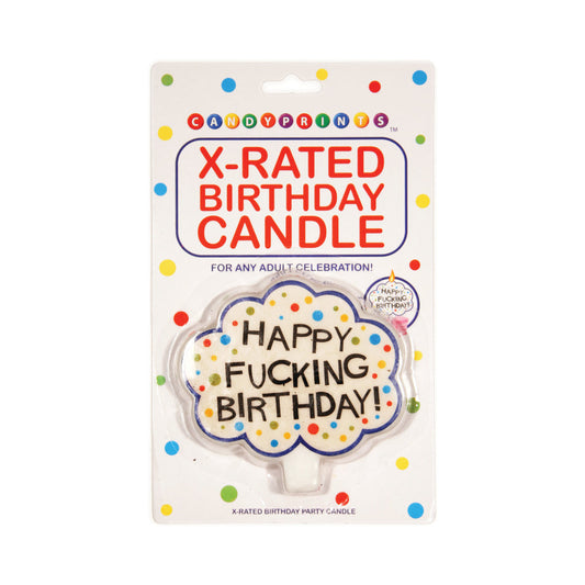 HAPPY FUCKING BIRTHDAY! X-RATED CANDLE