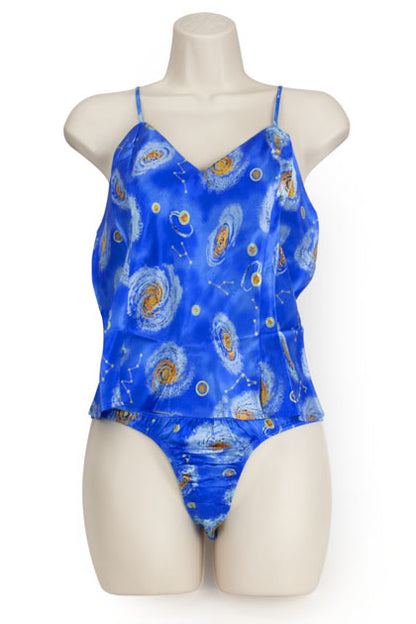 EXPOSED - CAMI/THONG SET COSMIC