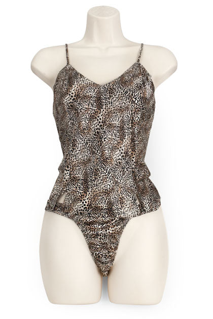CAMI/THONG SET SILVER LEO