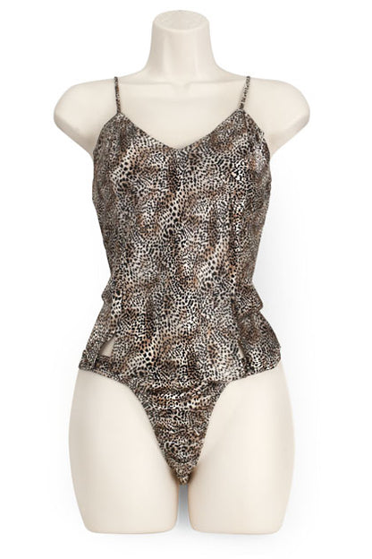CAMI/THONG SET SILVER LEO