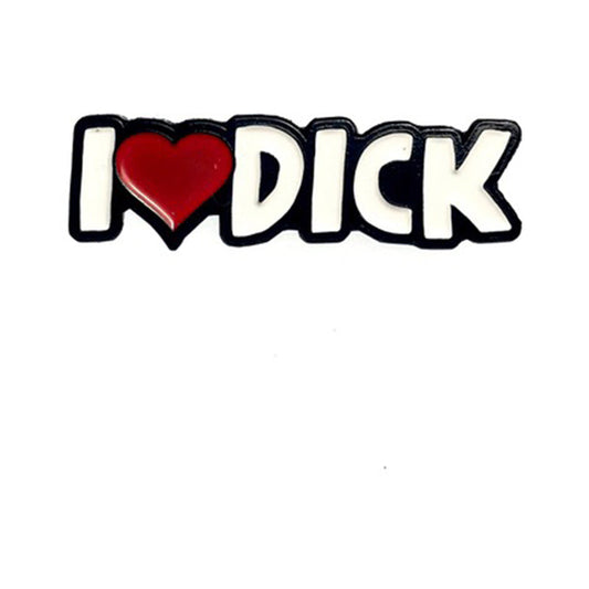 GEEKY & KINKY I HEART DICK ENAMEL PIN