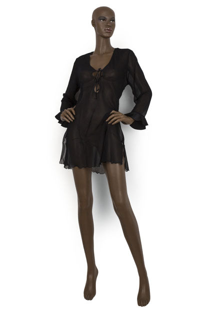 EXPOSED - NIGHT SHIRT NEGRO M
