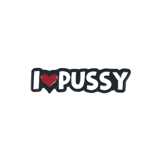 GEEKY & KINKY I HEART PUSSY ENAMEL PIN