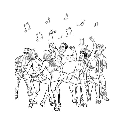 BACHELORETTE PARTY COLORING BOOK