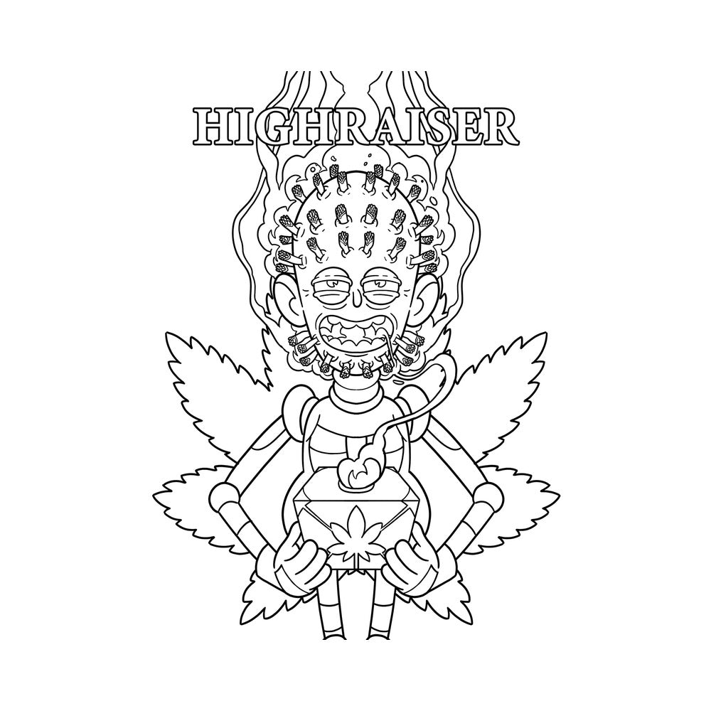 KILLER BUDS COLORING BOOK