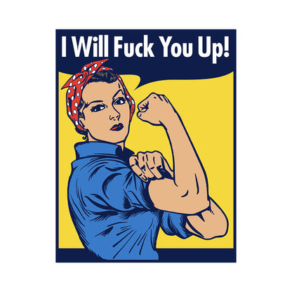 I WILL FUCK YOU UP ROSIE PIN