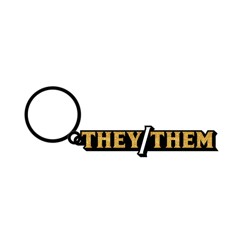 THEY/THEM KEYCHAIN