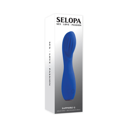 SELOPA SAPPHIRE G RECHARGEABLE VIBE SILICONE BLUE
