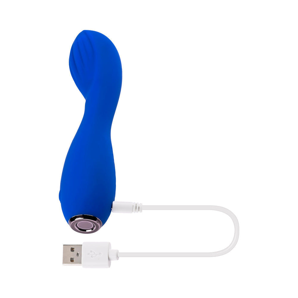 SELOPA - VIBRADOR RECARGABLE DE SILICONA AZUL SAPPHIRE G