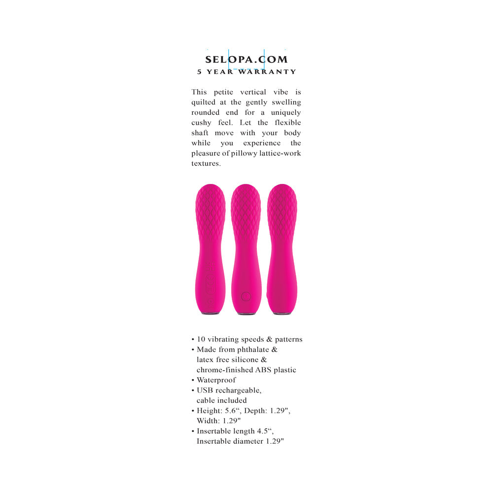 SELOPA RAZZLE DAZZLE RECHARGEABLE VIBE SILICONE PINK