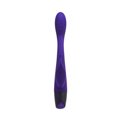 SELOPA PLUM PASSION RECHARGEABLE DUAL STIM SILICONE PURPLE