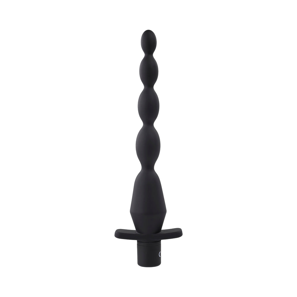 SELOPA - VIBRATING BUTT BEADS RECHARGEABLE ANAL SILICONE BLACK