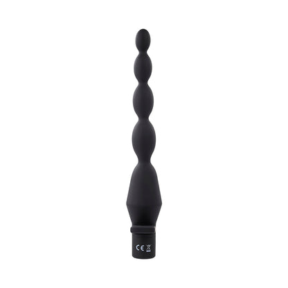 SELOPA VIBRATING BUTT BEADS RECHARGEABLE ANAL SILICONE BLACK