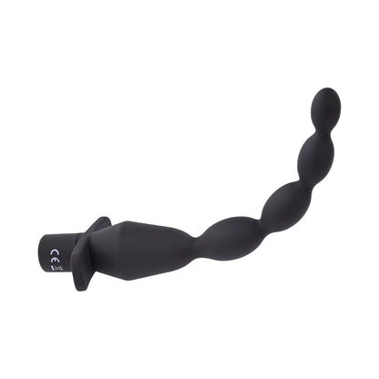 SELOPA - VIBRATING BUTT BEADS RECHARGEABLE ANAL SILICONE BLACK