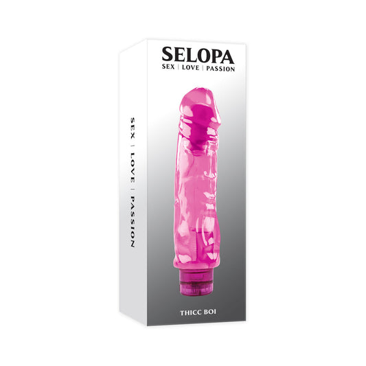 SELOPA THICC BOI VIBRATING VIBE RUBBER PINK