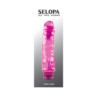 SELOPA THICC BOI VIBRATING VIBE RUBBER PINK