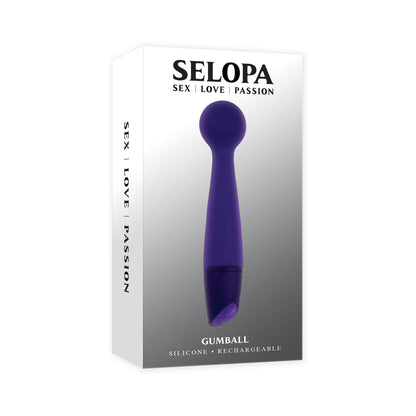 SELOPA GUMBALL RECHARGEABLE SLIM WAND SILICONE PURPLE