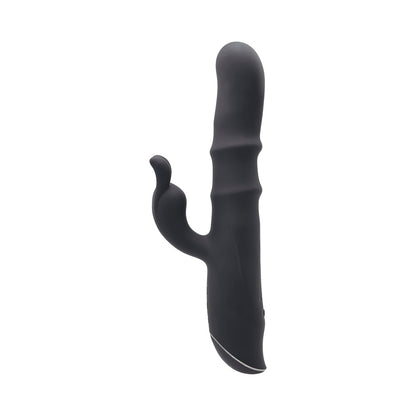 EVOLVED RINGMASTER RECHARGEABLE DUAL STIM VIBE SILICONE BLACK