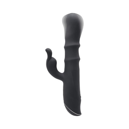 EVOLVED RINGMASTER RECHARGEABLE DUAL STIM VIBE SILICONE BLACK
