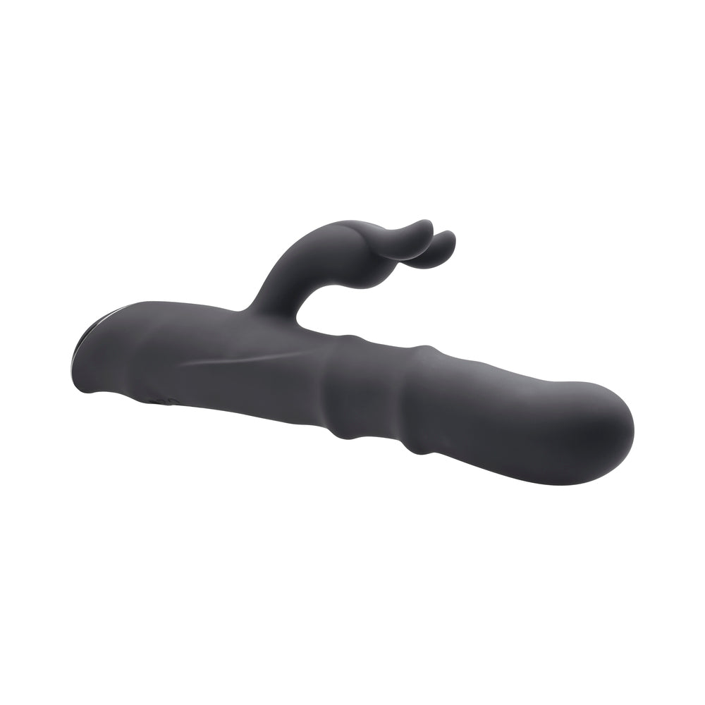 EVOLVED RINGMASTER RECHARGEABLE DUAL STIM VIBE SILICONE BLACK