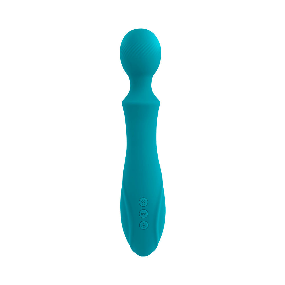 EVOLVED - WANDERFUL SUCKER RECHARGEABLE WAND WITH SUCTION SILICONE TEAL