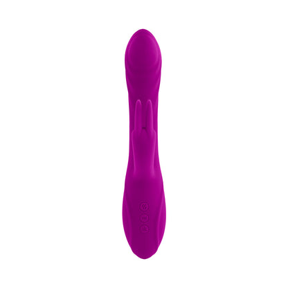 EVOLVED - FOURGASM RECHARGEABLE TRIPLE STIM VIBE WITH SUCTION SILICONE PURPLE