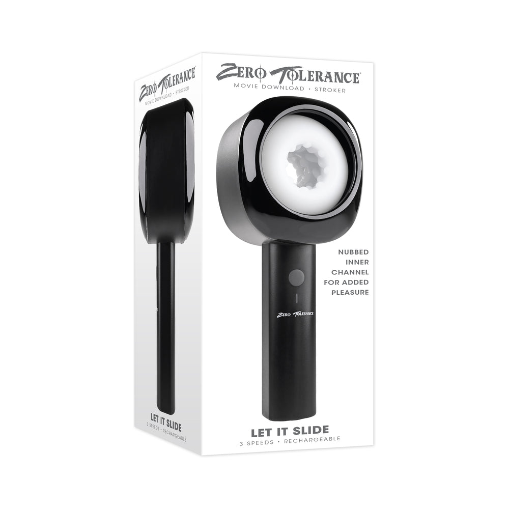 ZERO TOLERANCE LET IT SLIDE RECHARGEABLE STROKER BLACK