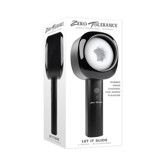 ZERO TOLERANCE LET IT SLIDE RECHARGEABLE STROKER BLACK