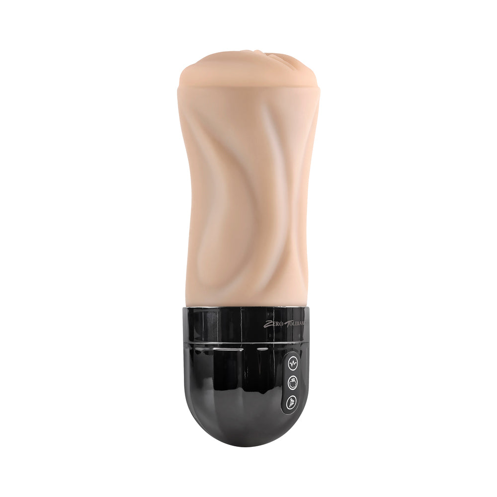 ZERO TOLERANCE TIGHT LIPPED RECHARGEABLE STROKER WITH SUCTION LIGHT