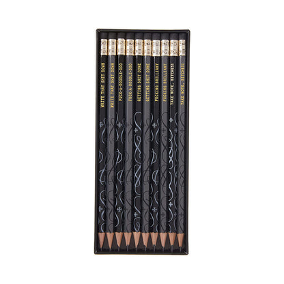 HACHETTE - CALLIGRAPHUCK FUCKING BRILLIANT PENCILS 10-PACK