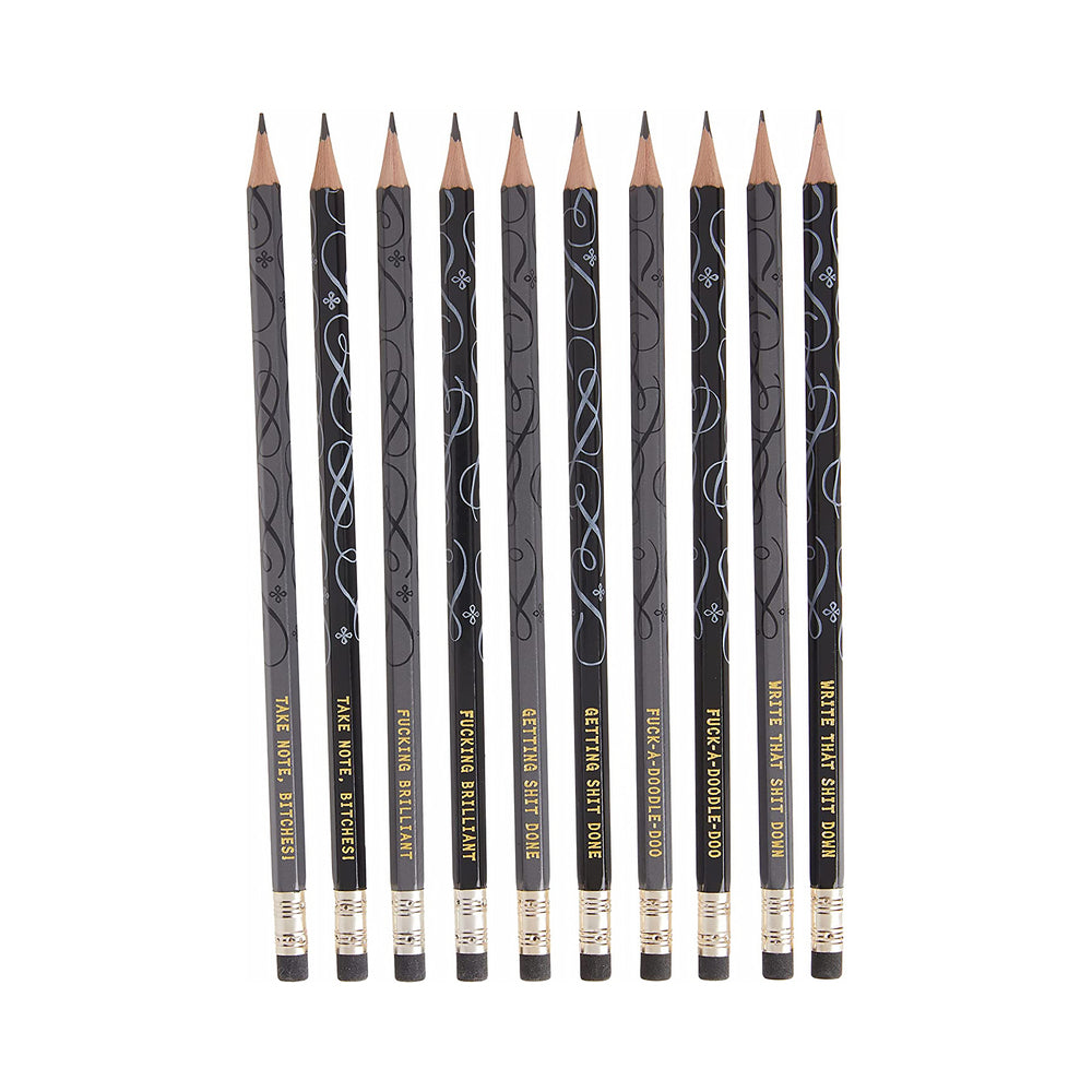 HACHETTE - CALLIGRAPHUCK FUCKING BRILLIANT PENCILS 10-PACK