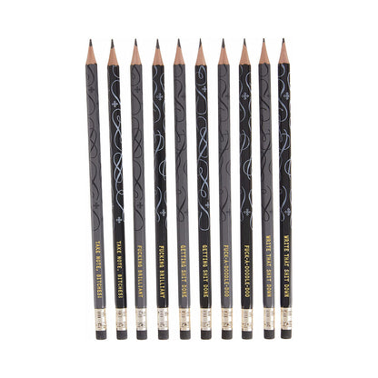 HACHETTE - CALLIGRAPHUCK FUCKING BRILLIANT PENCILS 10-PACK