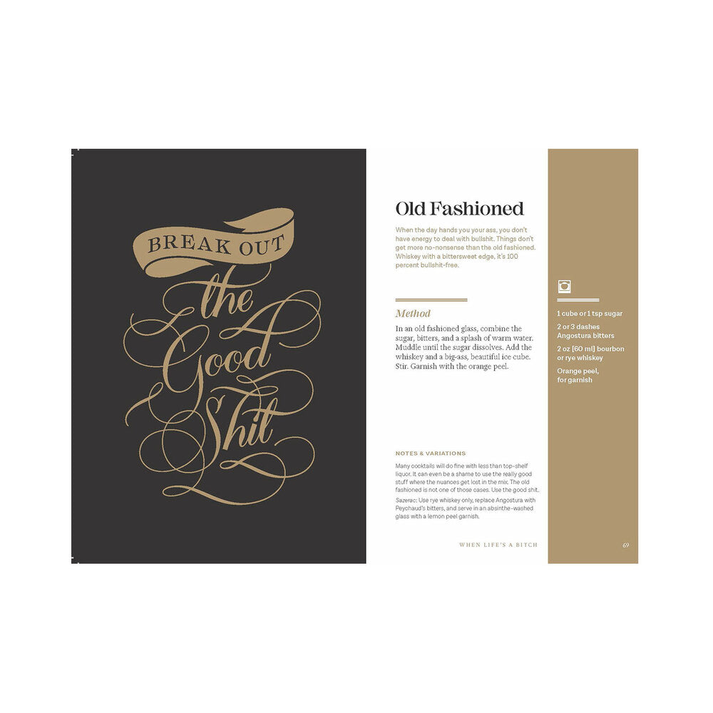 HACHETTE - CALLIGRAPHUCK CLASSY AS FUCK COCKTAILS: 60+ DAMN GOOD RECIPES FOR ALL OCCASIONS