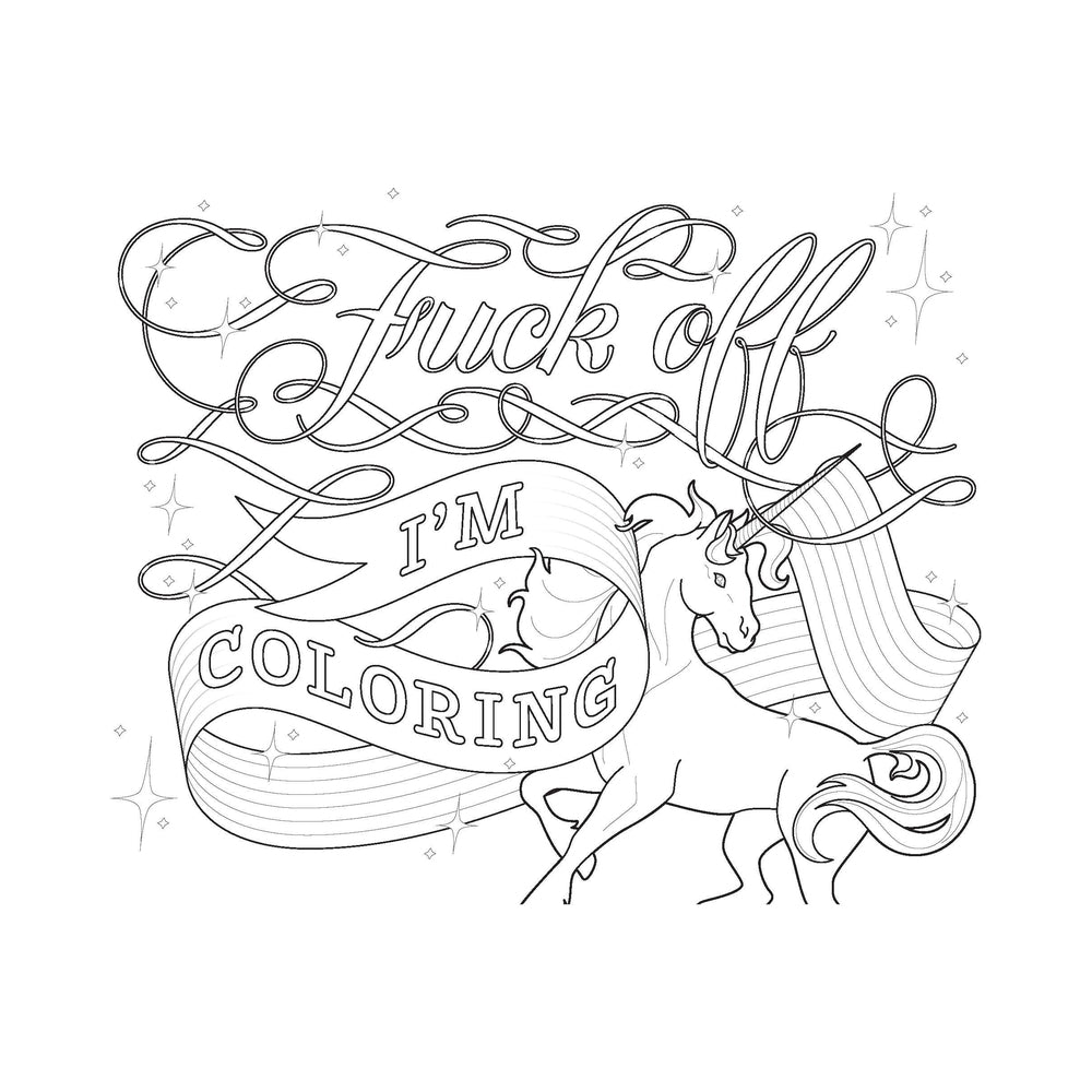 HACHETTE - CALLIGRAPHUCK FUCKING AWESOME COLORING BOOK