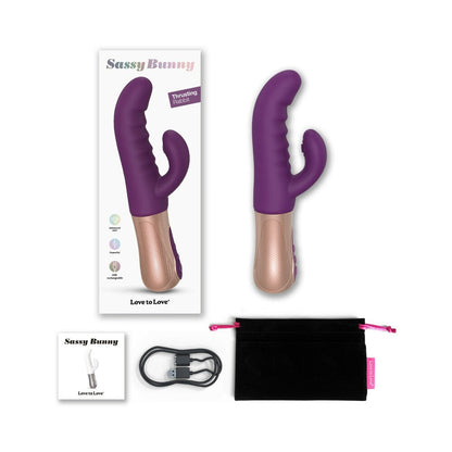 LOVELY PLANET - LOVE TO LOVE SASSY BUNNY THRUSTING RABBIT PURPLE RAIN