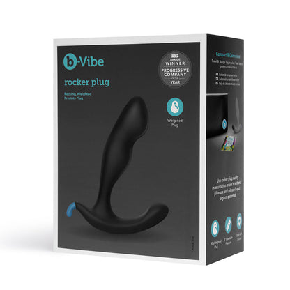 B-VIBE ROCKER ROCKING WEIGHTED PROSTATE PLUG BLACK