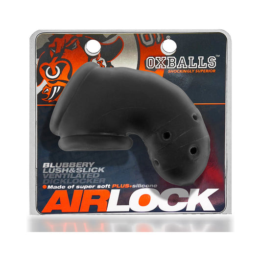 OXBALLS AIRLOCK AIR-LITE VENTED CHASTITY BLACK ICE