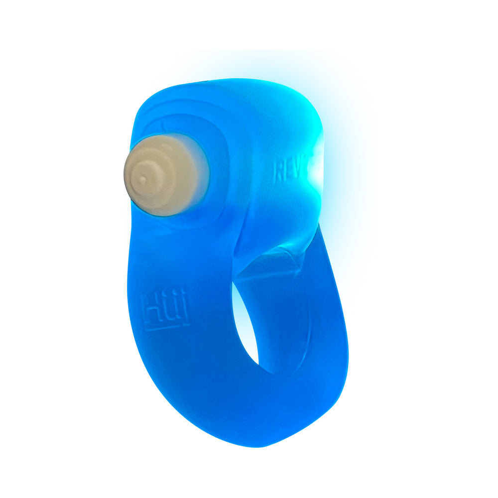 OXBALLS GLOWDICK COCKRING WITH LED BLUE ICE