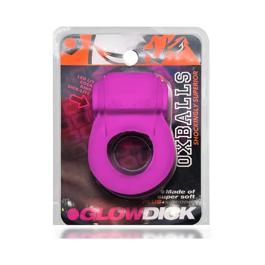 OXBALLS GLOWDICK COCKRING WITH LED PINK ICE