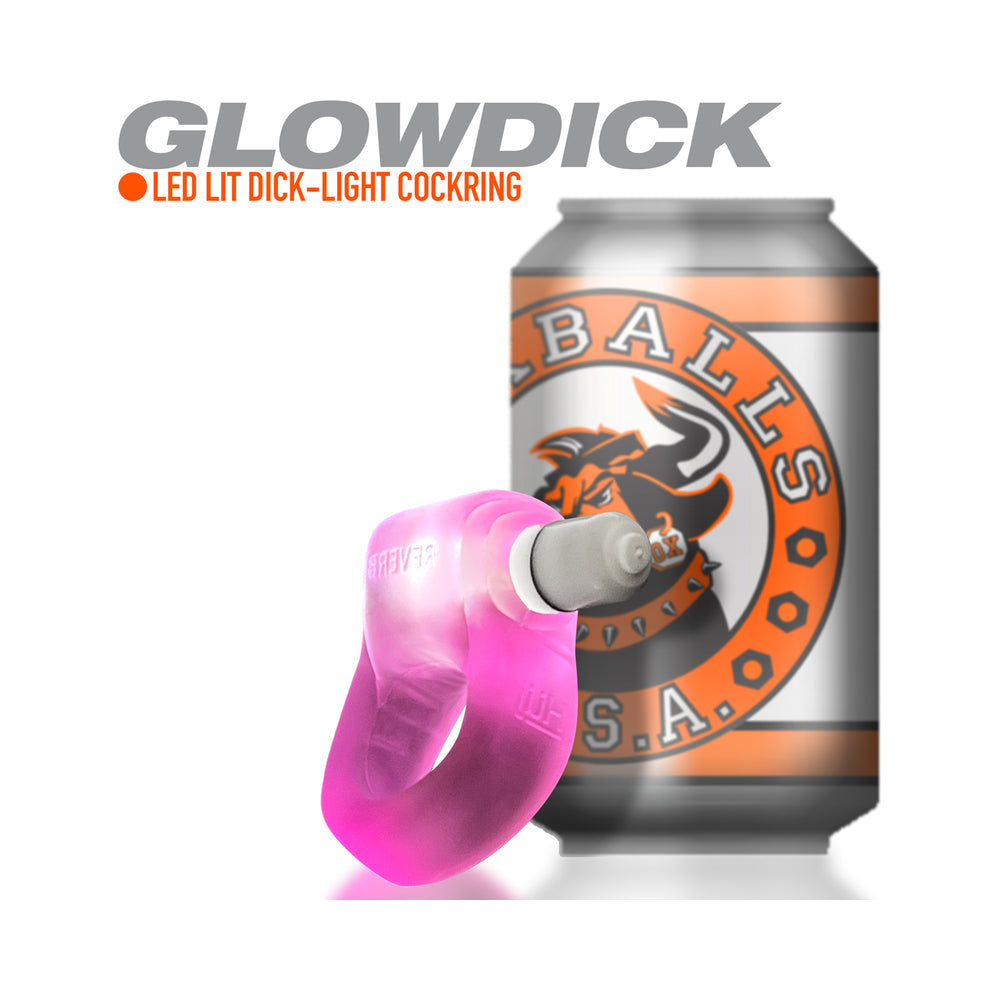 OXBALLS GLOWDICK COCKRING WITH LED PINK ICE