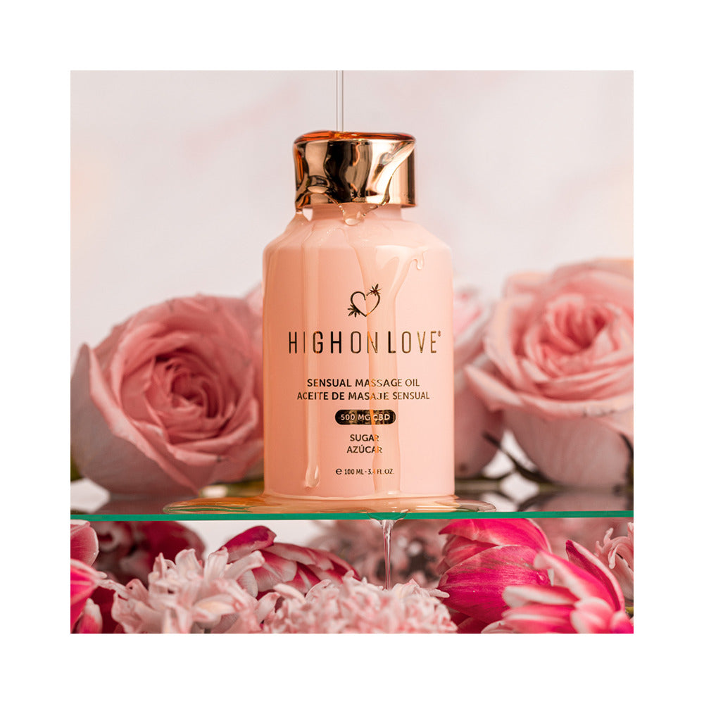 HIGHONLOVE - CBD SENSUAL MASSAGE OIL SUGAR HIGH