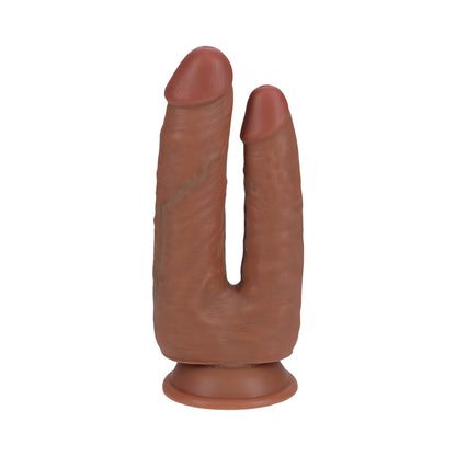 REALROCK DOUBLE TROUBLE 5 IN. / 6 IN. DILDO TAN