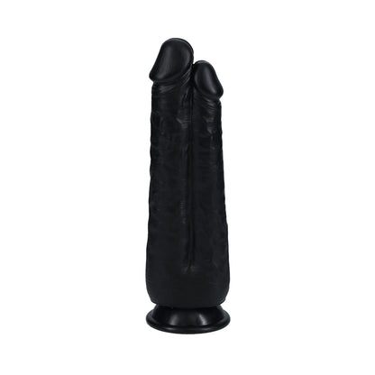 REALROCK TWO IN ONE 9 IN. / 10 IN. DILDO BLACK